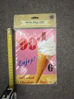 Leuk metalen reclamebord ijsje, Ophalen of Verzenden, Nieuw