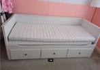Ikea bedbank Hemnes uitschuifbed van 80 naar 160x200cm, 85 tot 100 cm, Gebruikt, Ophalen of Verzenden, Matras