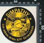 Sticker: Orkest Simpathy - Groesbeek, Verzenden, Zo goed als nieuw, Bedrijf of Vereniging