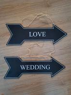 2 pijlen love en wedding zwart bruiloft, Ophalen