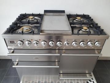 Luxe Fornuis Boretti 100cm RVS 3 ovens 5 pits frytop beschikbaar voor biedingen