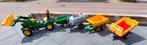 Traptractor met luchtbanden en diverse aanhangers, Ophalen, Zo goed als nieuw, Overige merken, Met kar of aanhanger