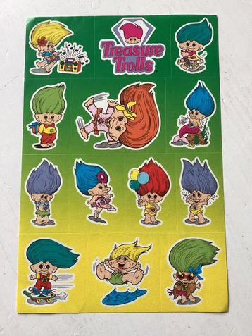 Stickervelletje Treasure Trolls beschikbaar voor biedingen