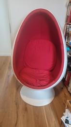Design Egg Stoel - Retro Stijl, Huis en Inrichting, Stoelen, Ophalen, Stof, Gebruikt, Wit