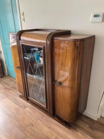 Art deco kast, antiek, retro, drankenkast beschikbaar voor biedingen