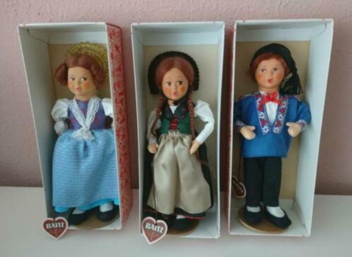 Popjes van j. Bohrer, Innsbruck, baitz 1920 - 1929 pop, Verzamelen, Poppen, Zo goed als nieuw, Pop, Verzenden