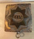 Antieke vintage hout metaal stofstempel industriële stempel, Antiek en Kunst, Curiosa en Brocante, Ophalen of Verzenden