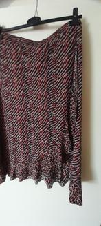 Rok zwart rood met tijgerprint en panterprint, Ophalen, Maat 42/44 (L), Zo goed als nieuw, Exxcellent