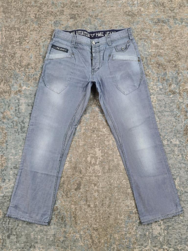 PME Aviator W34 L30 Straight 100% katoen Bronno3430 grijs, Kleding | Heren, Spijkerbroeken en Jeans, New Yorkstraat 50, 1175 RD Lijnden