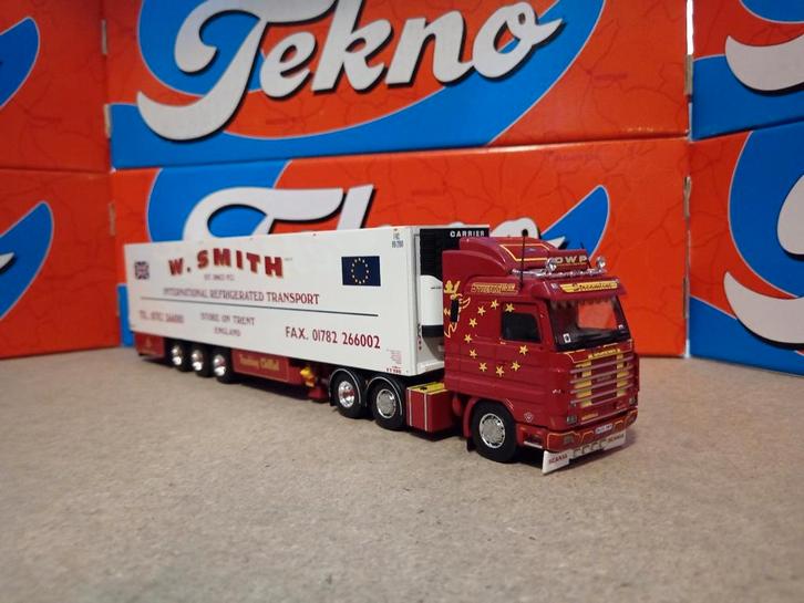 Scania 143 koeloplegger W. Smith Tekno, Hobby en Vrije tijd, Modelauto's | 1:50, Nieuw, Bus of Vrachtwagen, Tekno, Ophalen of Verzenden