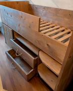 Halfhoogslaper met bureau en veel opbergruimte, Kinderen en Baby's, Kinderkamer | Bedden, Ophalen, 85 tot 100 cm, Zo goed als nieuw