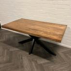 Mangohouten Eettafel Spinpoot 180x100cm, Huis en Inrichting, Tafels | Eettafels, 50 tot 100 cm, Zo goed als nieuw, 150 tot 200 cm