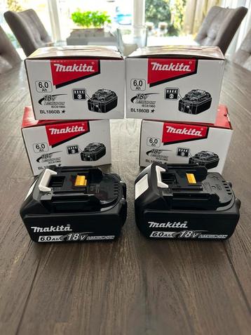 Makita 18V 6ah BL1860B Accus Ongebruikt beschikbaar voor biedingen