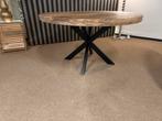 Eettafel rond 150cm met spinpoot Direct/leverbaar E-7049, Huis en Inrichting, Ophalen, Rond, Nieuw, Mwonenenslapen@ziggo.nl