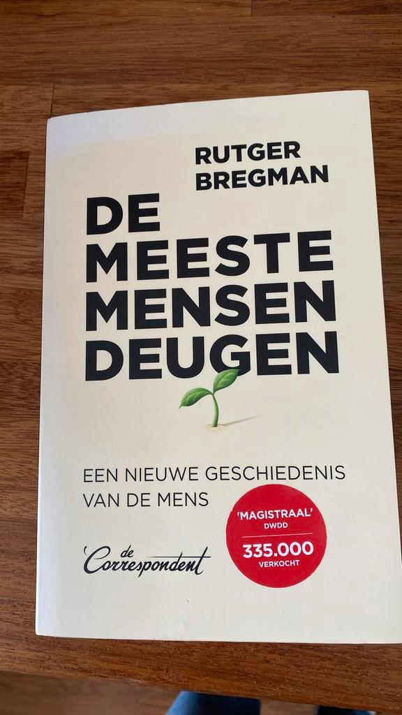 Rutger Bregman - De meeste mensen deugen, Boeken, Overige Boeken, Zo goed als nieuw, Ophalen of Verzenden