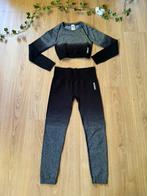 Gymshark set seamless, Kleding | Dames, Sportkleding, Ophalen of Verzenden, Zo goed als nieuw, Zwart, Fitness of Aerobics
