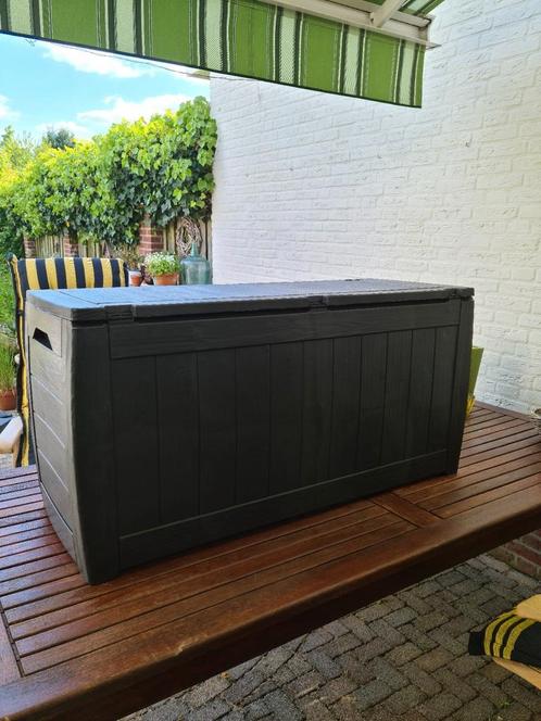 Direct klaar voor gebruik: opbergkist voor tuinkussens, Tuin en Terras, Bergingen en Tuinkasten, Nieuw, Kunststof, Ophalen