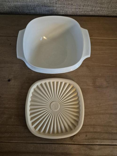 Tupperware Servalier/zonnekom met sterdeksel 860ML NIEUW, Huis en Inrichting, Keuken | Tupperware, Nieuw, Bus of Trommel, Crème