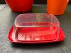 Vintage Rode botervloot melamine Mepal-Rosti camping, Huis en Inrichting, Ophalen of Verzenden, Gebruikt, Rood, Overige typen