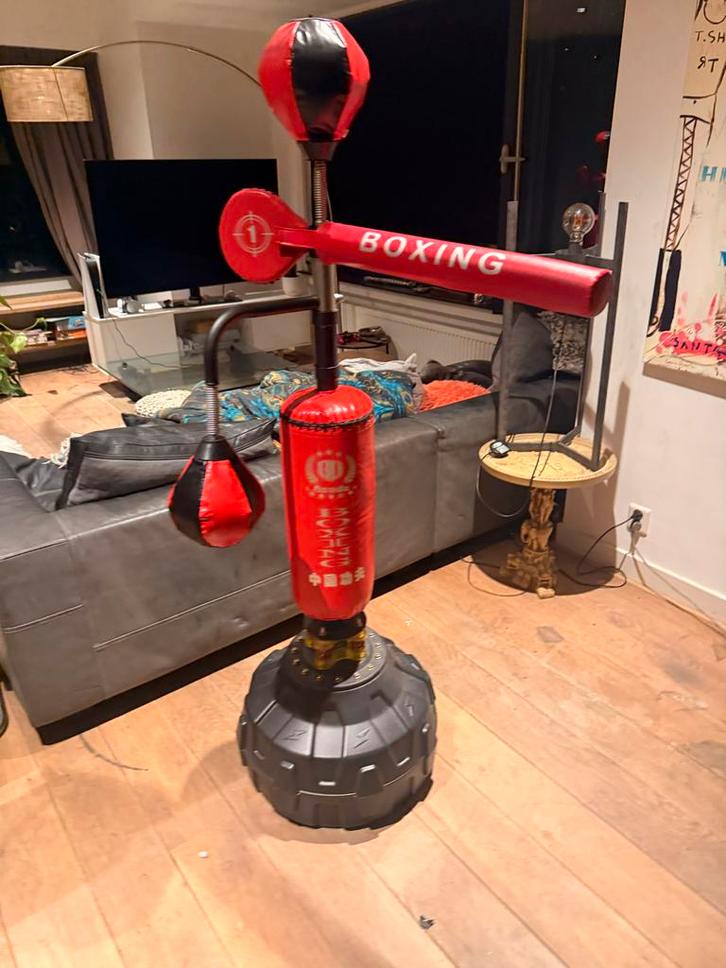 Complete Boksset met Bokszak, Boksbal en Meer, Sport en Fitness, Boksen, Gebruikt, Bokszak, Ophalen of Verzenden