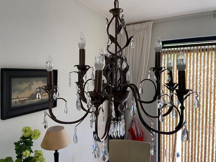 Klassieke kroonluchter Leclercq & Bouwman, Huis en Inrichting, Lampen | Kroonluchters, Zo goed als nieuw, Metaal, Ophalen