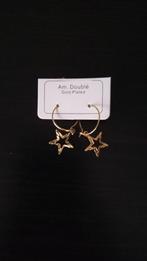 Doublé goldplated oorbellen / hangers., Ophalen of Verzenden, Nieuw, Goud, Hangers