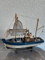 Vissersbootje schip decoratie hout als nieuw., Ophalen of Verzenden, Zo goed als nieuw, Overige merken