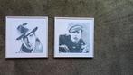 Irene Celic 2  kunstdrukken MARLON  BRANDO / HUMPHREY BOGART, Ophalen of Verzenden