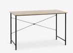Bureau VANDBORG 60x120 licht eiken kleur/zwart, Huis en Inrichting, Bureaus, Ophalen, Zo goed als nieuw