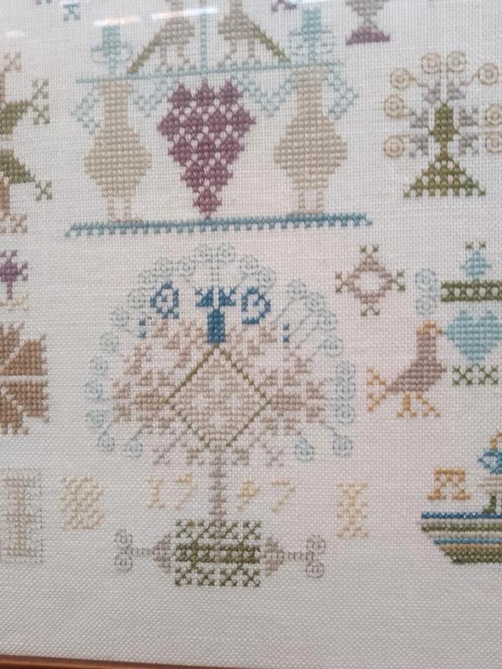 2 Oude merklappen, Antiek en Kunst, Antiek | Kleden en Textiel, Ophalen