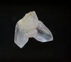 Micromount bergkristal - kwarts xx - dubbeleinder, Ophalen of Verzenden, Mineraal