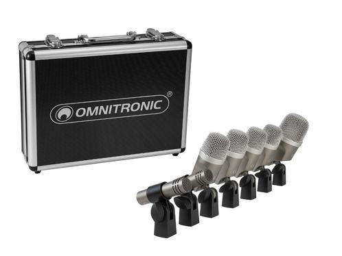 OMNITRONIC MIC 77-7LMH MK2 Drum Microphone Set, Muziek en Instrumenten, Microfoons, Nieuw, Instrumentmicrofoon, Ophalen of Verzenden