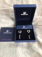 Swarovski oorbellen met hartjes, Ophalen of Verzenden, Gebruikt