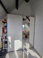 Rauch Quadra schuifdeurkast - alpine wit met spiegel, Ophalen, Overige materialen, Met deur(en), Gebruikt