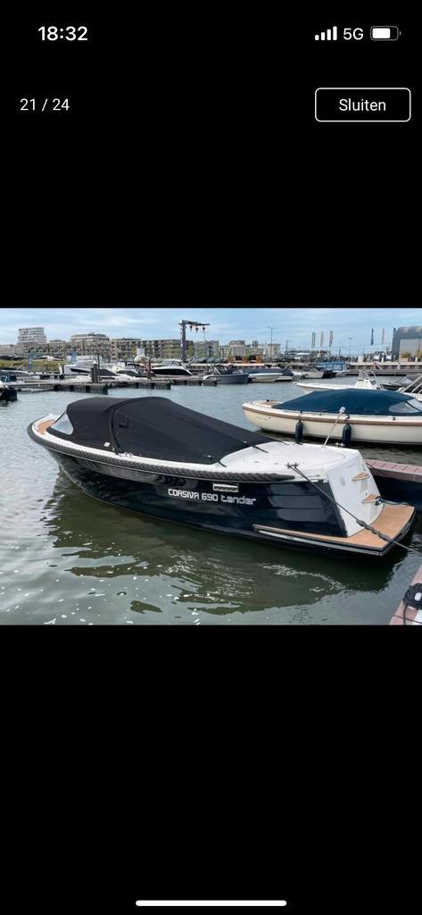 Corsiva 690 Tender - Prachtige boot!, Watersport en Boten, Motorboten en Motorjachten, Zo goed als nieuw, Polyester, 6 tot 9 meter
