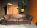Loungebank Chesterfield Style Vintage Stoer, Gebruikt, 100 tot 125 cm, Lounge Stoer Vintage, Leer