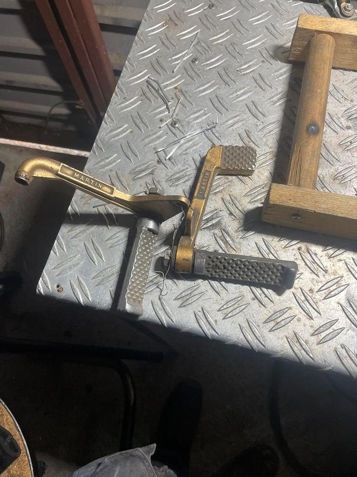 Pedalenset Martin motorfiets, Motoren, Onderdelen | Oldtimers, Ophalen of Verzenden