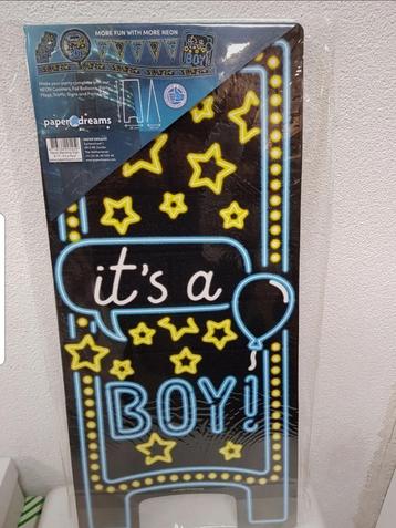 Waarschuwingsbord it's a boy beschikbaar voor biedingen
