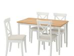 Gezocht eettafel IKEA Danderyd Eettafel, eikenfineer/wit, 13, Huis en Inrichting, Tafels | Eettafels, 100 tot 150 cm, Verzenden