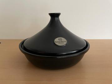 Tajine Emile Henry - Zwart, 26 cm inclusief Recptenboek beschikbaar voor biedingen