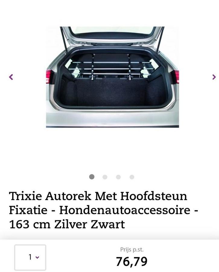 Veiligheidsrek Auto - Hond, Auto diversen, Hondenrekken, Ophalen of Verzenden