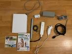 Nintendo Wii Compleet + 2 Games, Spelcomputers en Games, Spelcomputers | Nintendo Wii, Ophalen of Verzenden, Gebruikt, Met 2 controllers