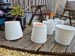 Muskot ikea bloempotten, Tuin en Terras, Bloempotten, 25 tot 40 cm, Gebruikt, Rond, Minder dan 40 cm