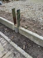 Gratis schutting paalhouders 8,5cm x 30 cm totaal 100cm hoog, Ophalen, Minder dan 3 meter, IJzer, 1 tot 2 meter