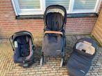 Kinderwagen Nuna Mixx zwart (compleet), Gebruikt, Combiwagen, Verstelbare duwstang, Ophalen