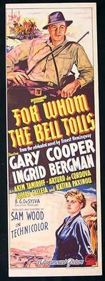 9). For Whom The Bell Tolls, Gary Cooper, Ingrid Bergman., Alle leeftijden, Ophalen of Verzenden, 1980 tot heden, Zo goed als nieuw