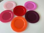 6 Onderborden Glas - Verschillende Kleuren, Ophalen of Verzenden, Bord(en), Effen, Glas