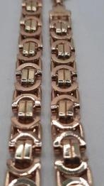 gouden platte koningsketting 14kt, Sieraden, Tassen en Uiterlijk, Kettingen, Www.bredajuwelier.nl, Nieuw, Ophalen of Verzenden