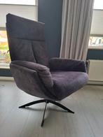 Antracietgrijs fauteuil met draaivoet., Ophalen, Zo goed als nieuw, 75 tot 100 cm, 50 tot 75 cm