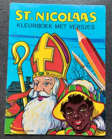 Vintage St. Nicolaas kleurboek met versjes ( Mulder Holland  beschikbaar voor biedingen